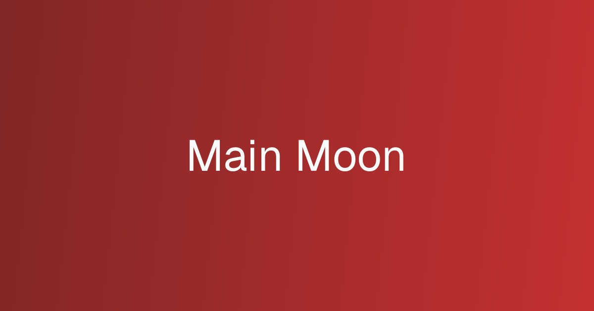Main Moon cover